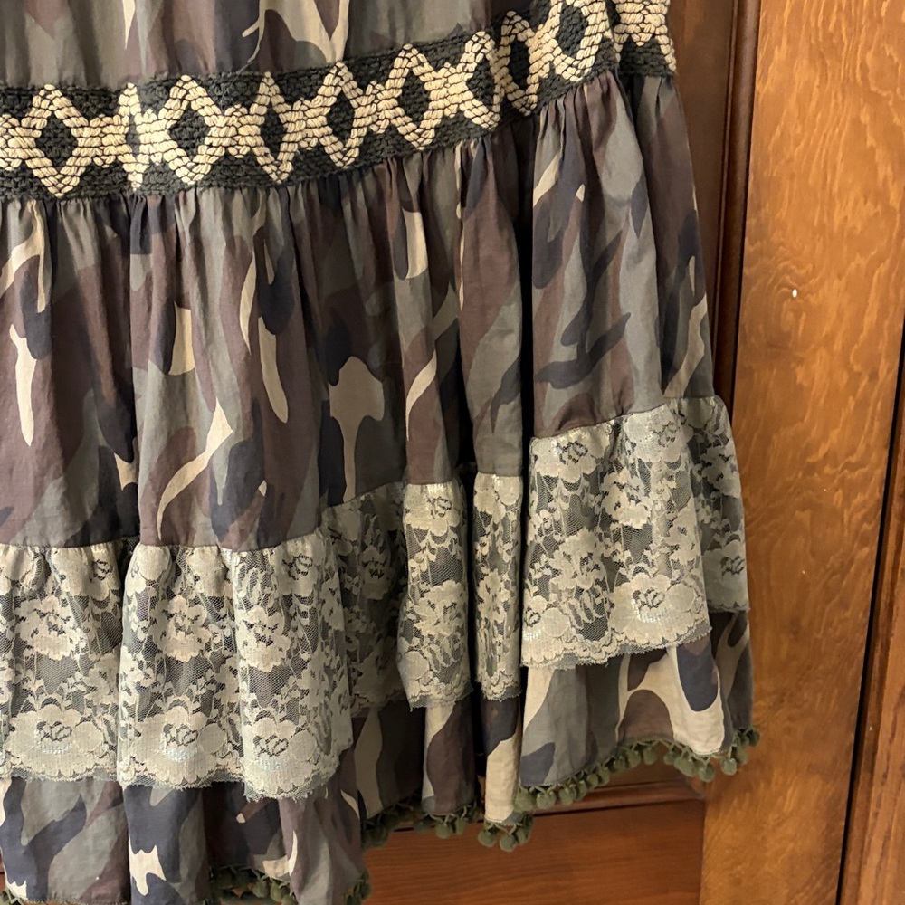 Mix Nouveau Camouflage Madi Skirt with Lace Trim - Picture 11 of 12